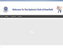 Tablet Screenshot of deerfieldoptimist.org
